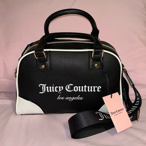 Juicy Couture Black Fashionista Sports Bowler Bag NWT